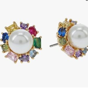 NEW Kate Spade New York Candy Shop Pearl Halo Studs Earrings KE962 w/ dust bag